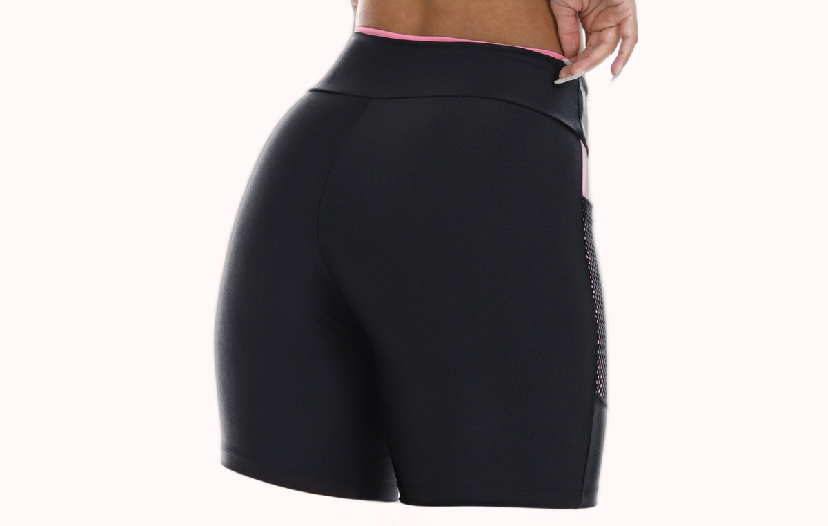 Bermuda Fitness com Bolso Rosa