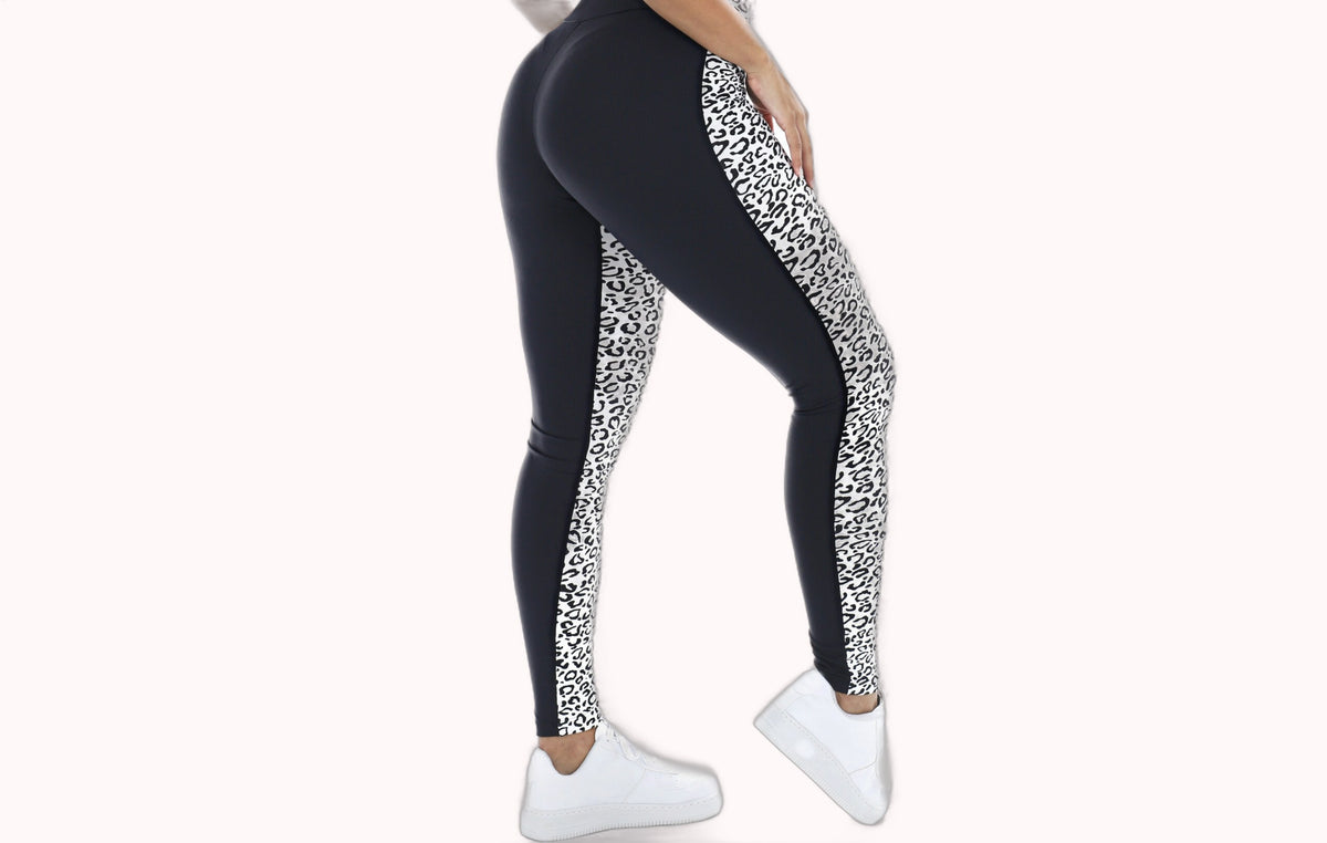 Calça Legging Animal Print Branco