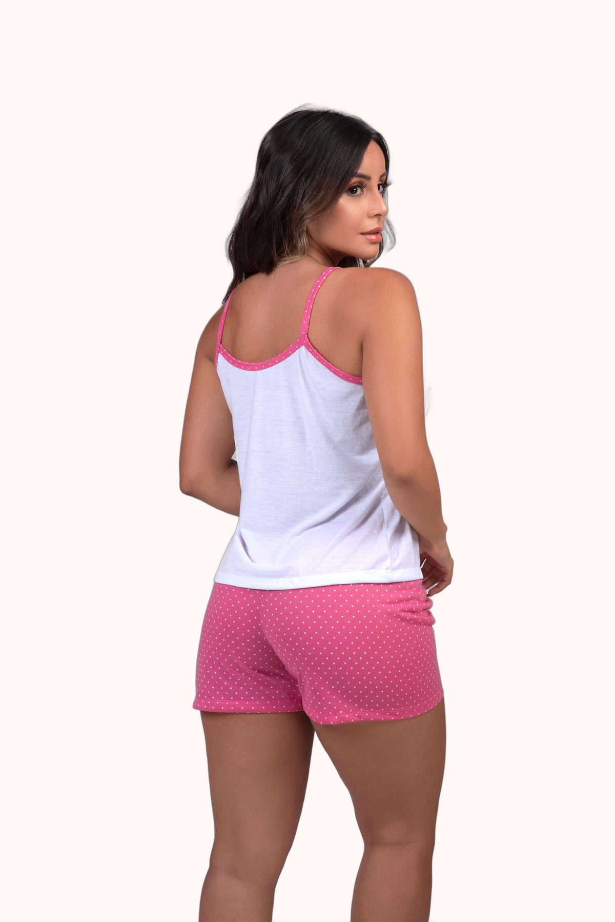 Short doll com aviamento em poa – Doce Malícia