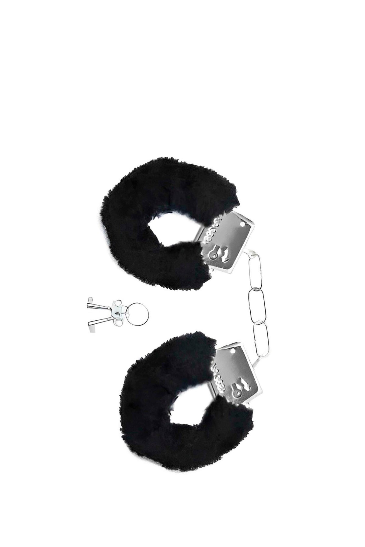Algema Simples de Metal com Pelúcia em Preto – Doce Malícia
