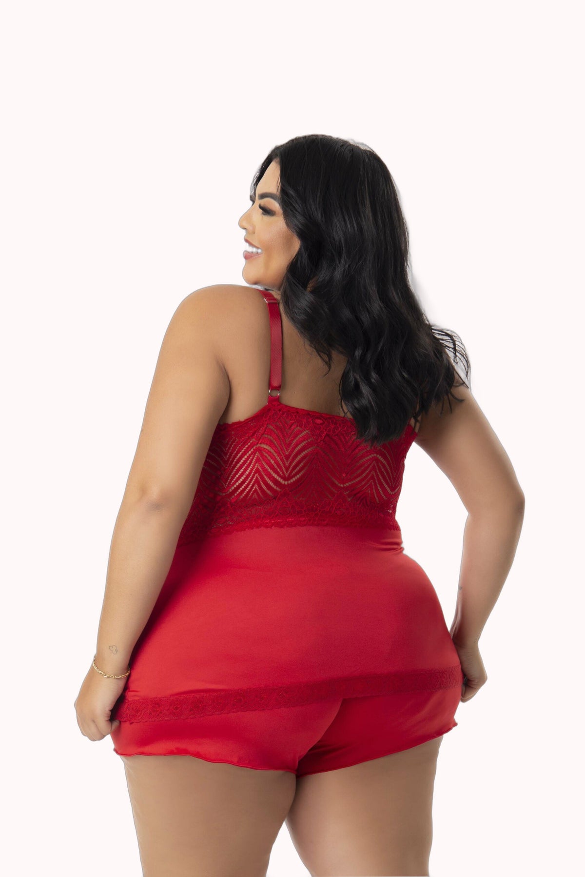 Baby Doll Plus Size com renda – Doce Malícia
