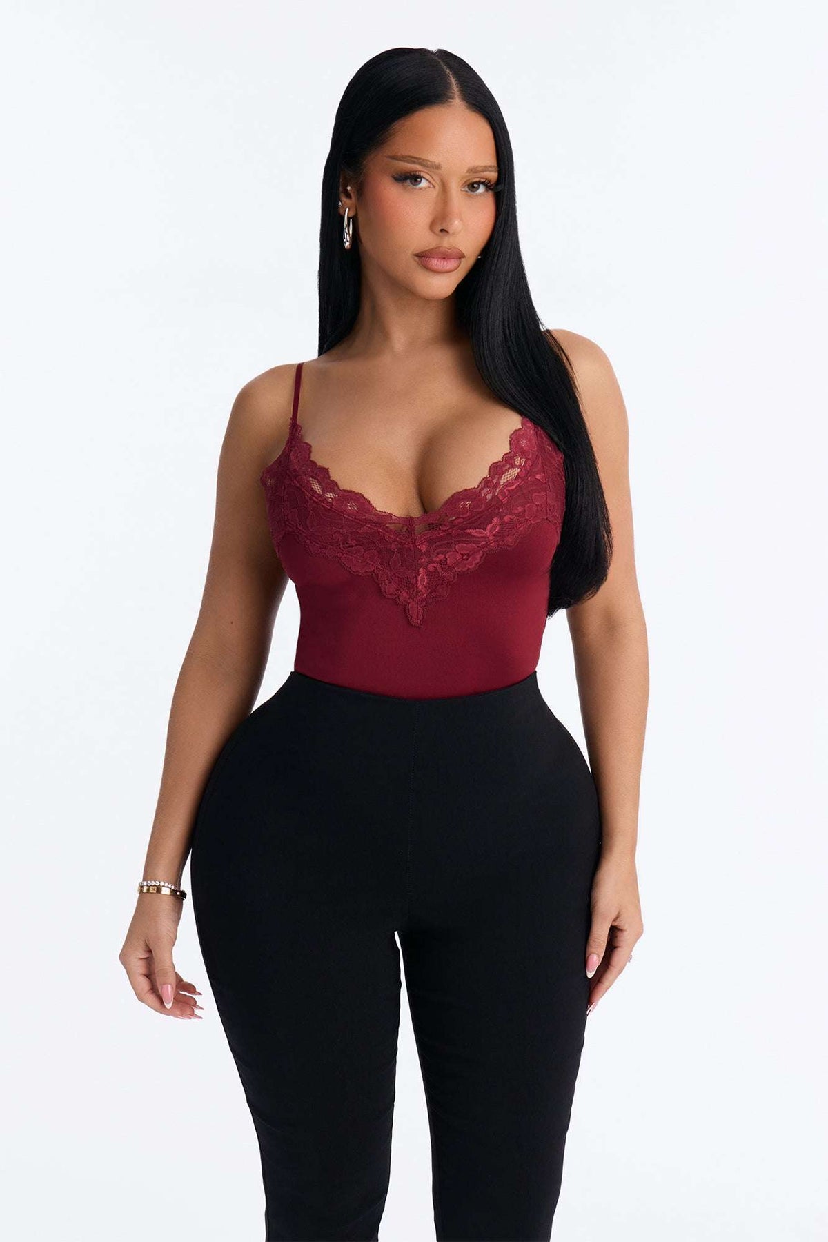 Blusa Feminina Alcinha Renda Decote V Preto – Doce Malícia