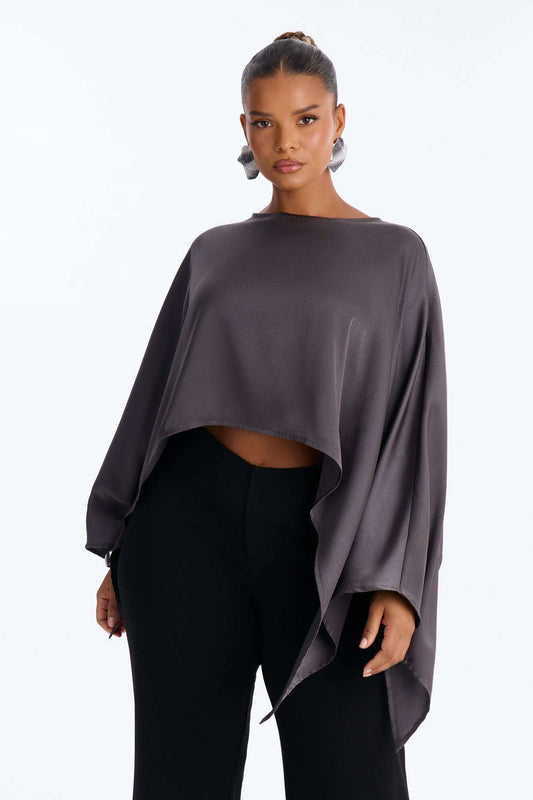 Blusa Feminina Cetim Vinho – Doce Malícia