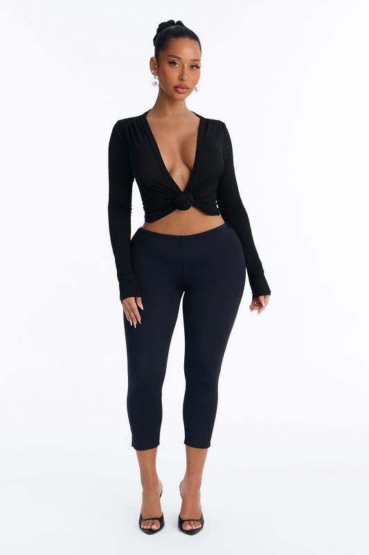 Blusa Feminina Decote V Preto – Doce Malícia