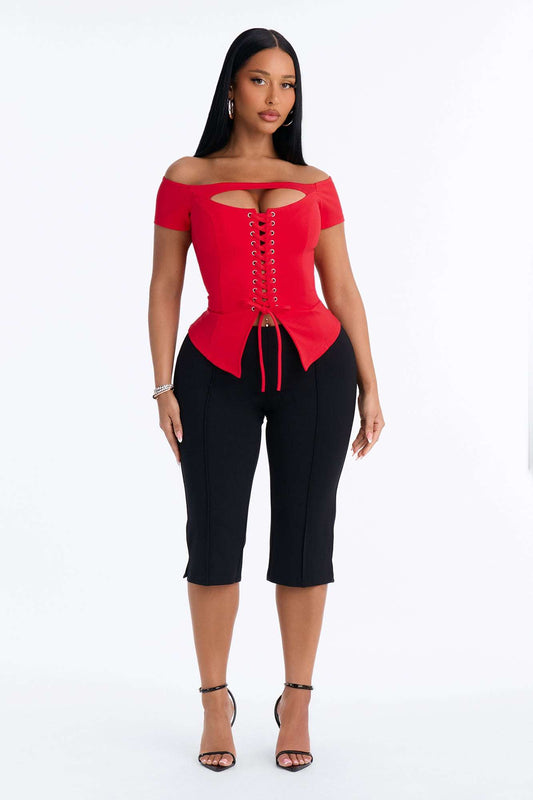 Blusa Feminina Renda Vermelho – Doce Malícia