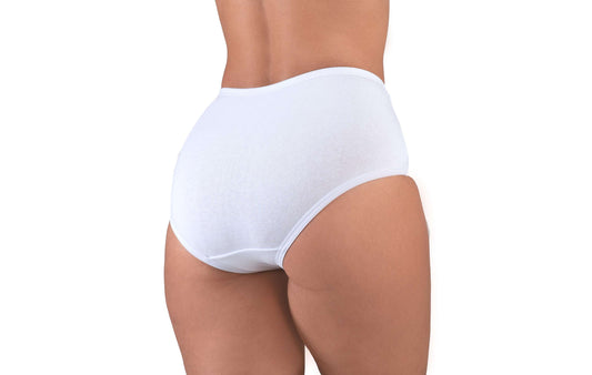 Calçola alta na cintura com renda em Branco – Doce Malícia