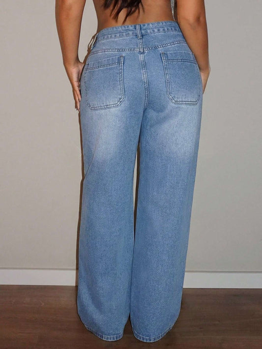 Calça Jeans Feminina Strass Brilho – Doce Malícia