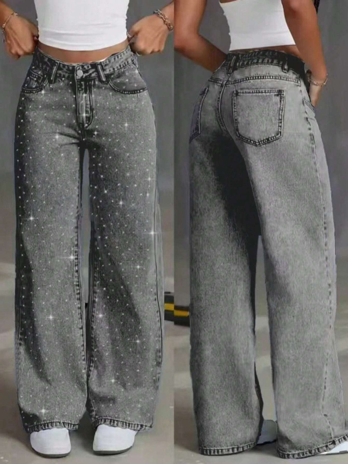 Calça Jeans Feminina Strass – Doce Malícia