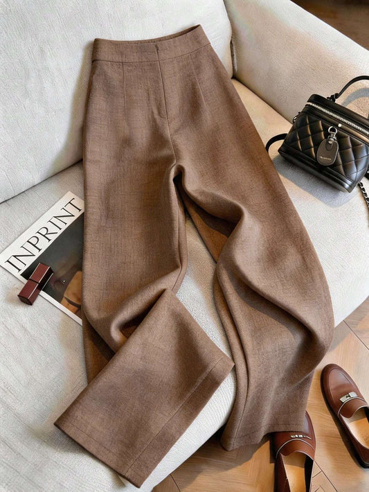 Calça Feminina Linho Cintura Alta Preto – Doce Malícia