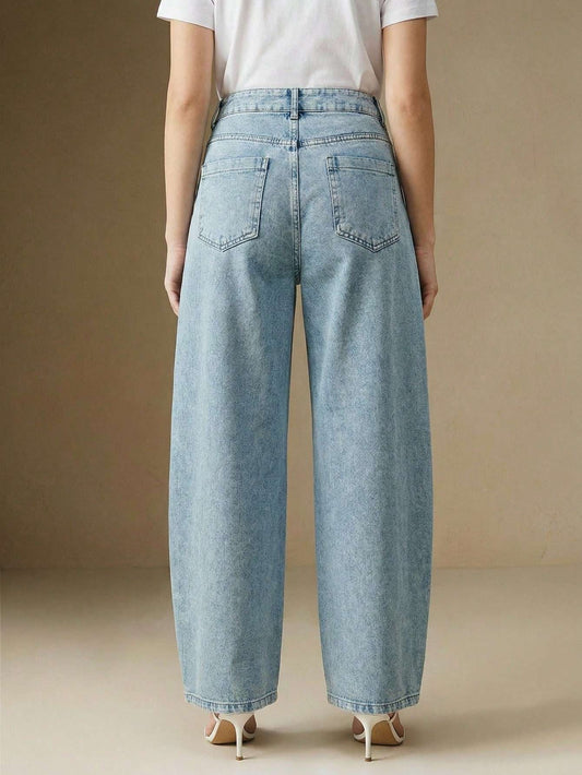 Calça Jeans Feminina Pérolas Azul Claro – Doce Malícia