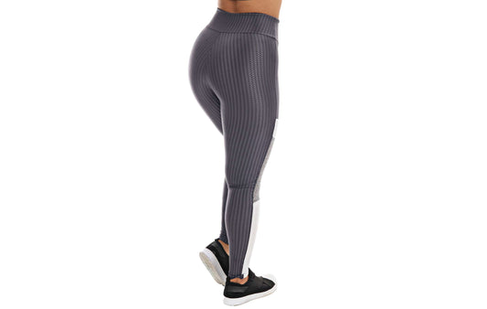 Calça Legging cinza com brilho em cinza – Doce Malícia
