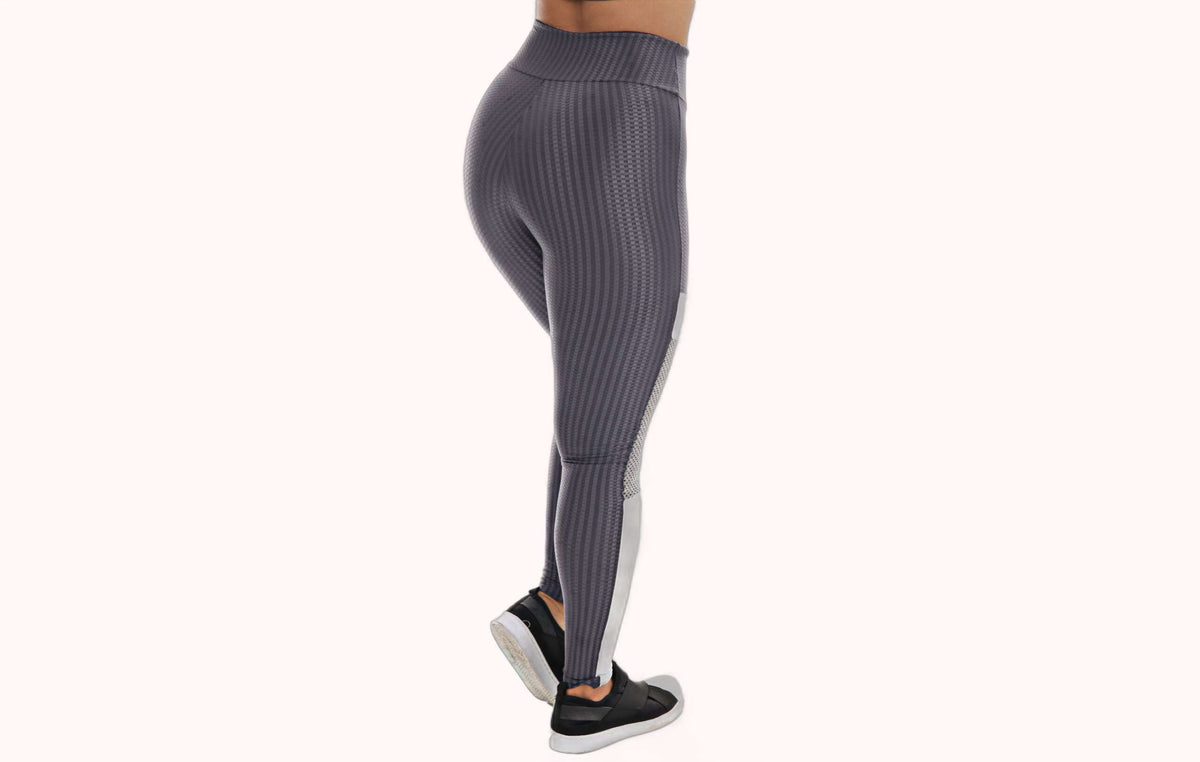 Calça Legging cinza com brilho – Doce Malícia