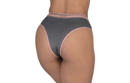 Calcinha com renda e elástico sport em Branco – Doce Malícia