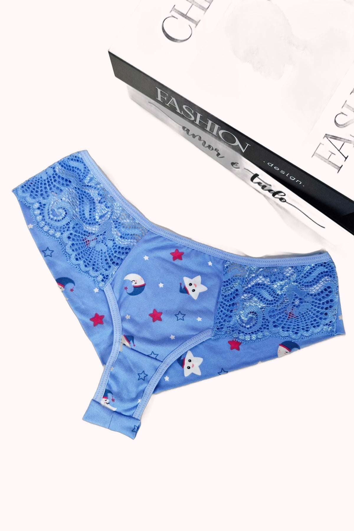 Calcinha em Suede Estampado com Renda – Doce Malícia