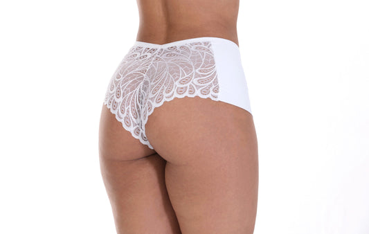 Calesson com pala dupla nas laterais em Branco – Doce Malícia