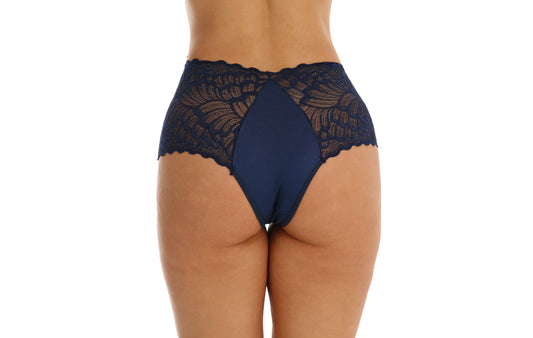 Calesson com Lateral em Renda em azul-Marinho – Doce Malícia