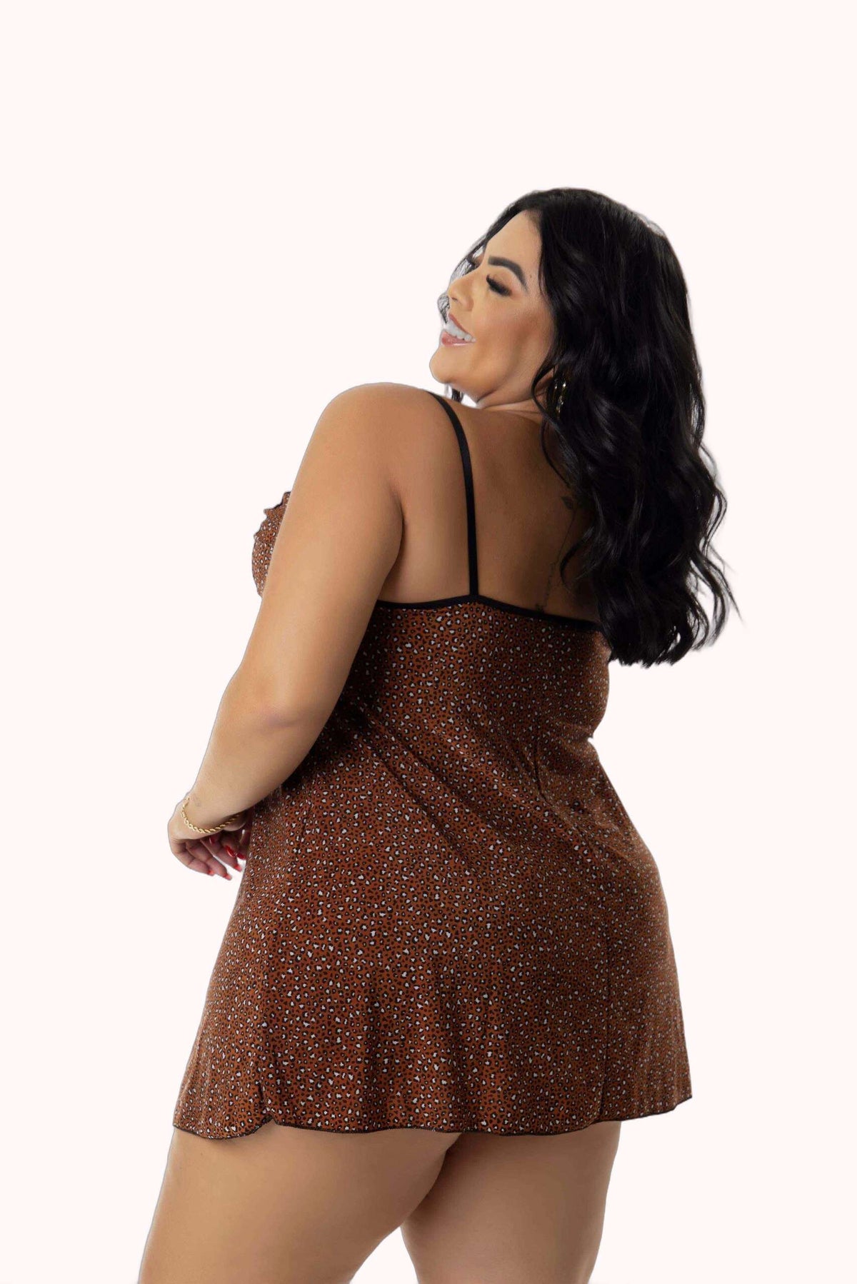 Camisola Plus Size em Liganete – Doce Malícia