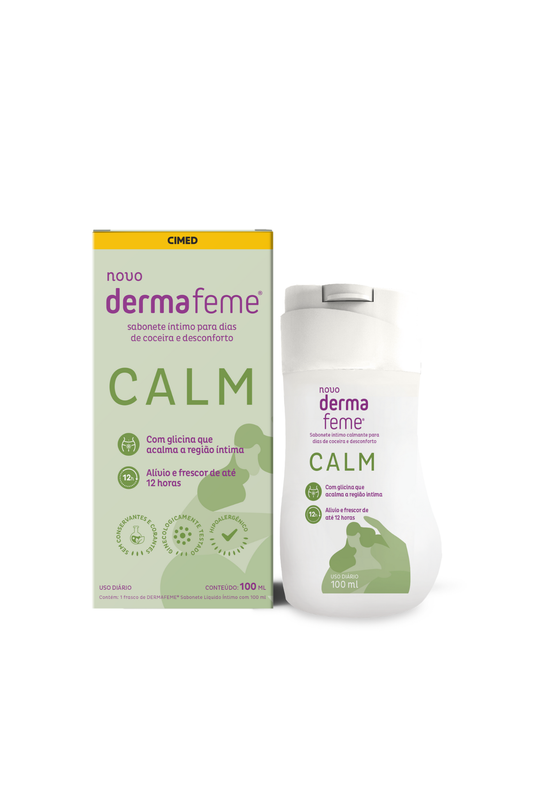 Sabonete Líquido Íntimo Dermafeme Calm em Quantidade – Doce Malícia
