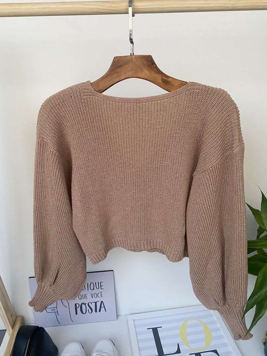 Cardigã Feminino Tricô Botões – Doce Malícia