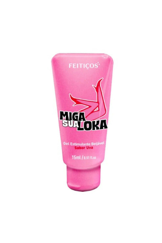 Gel Excitante Beijável Sabor Uva em Quantidade – Doce Malícia