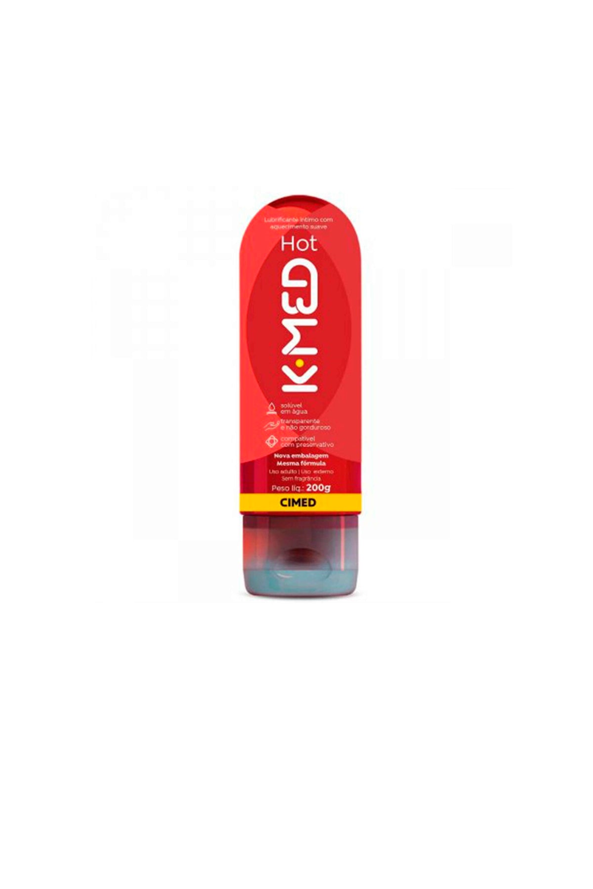 Gel Lubrificante Íntimo K-Med Hot-200g em Quantidade – Doce Malícia