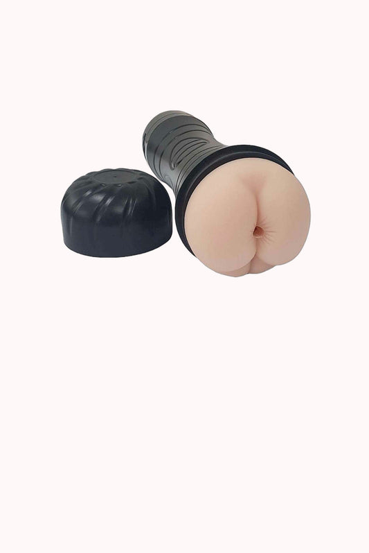 Masturbador Ânus com Vibrador em Cyberskin – Doce Malícia