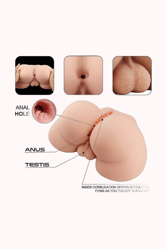 Masturbador Masculino Lion VIII – Formato Bunda com Ânus Masculino – Doce Malícia