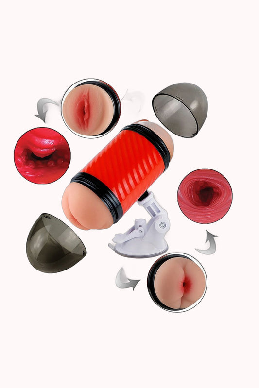 Masturbador Vagina e Ânus com Ventosa – Doce Malícia