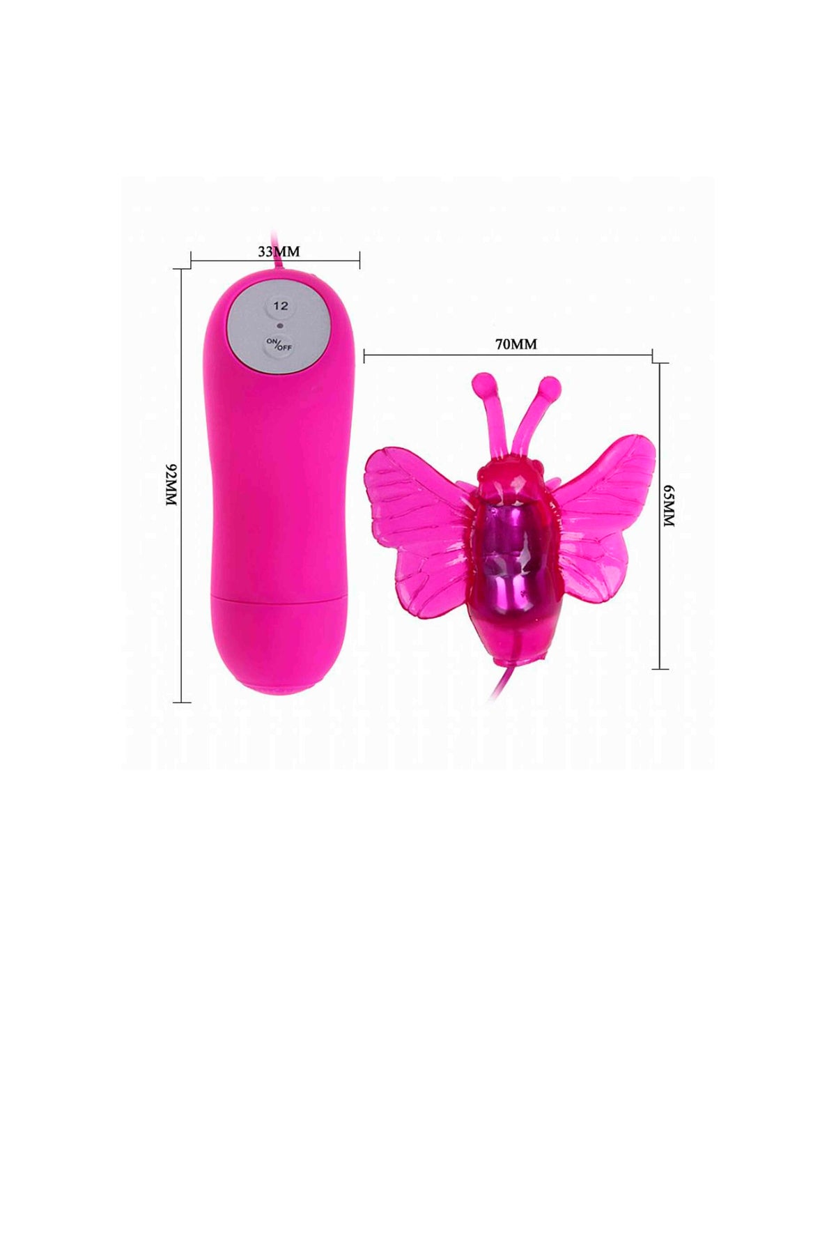 Mini Bullet Borboleta com 12 em Quantidade – Doce Malícia