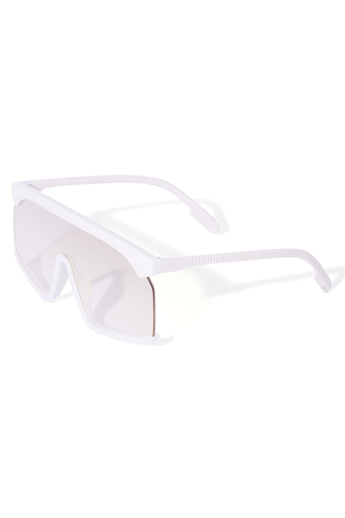 Óculos de Sol Feminino Escudo Acetato Branco – Doce Malícia