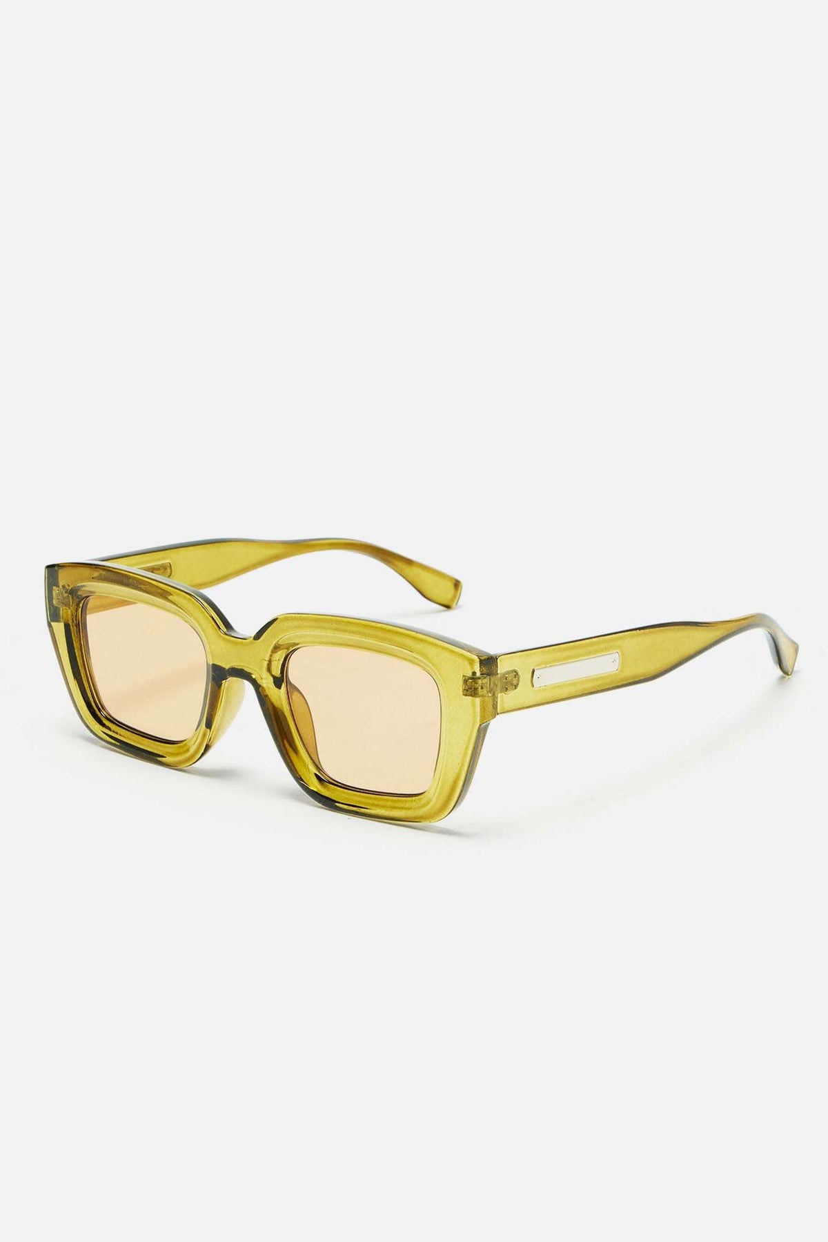 Óculos de Sol Feminino Quadrado Acetato Amarelo – Doce Malícia