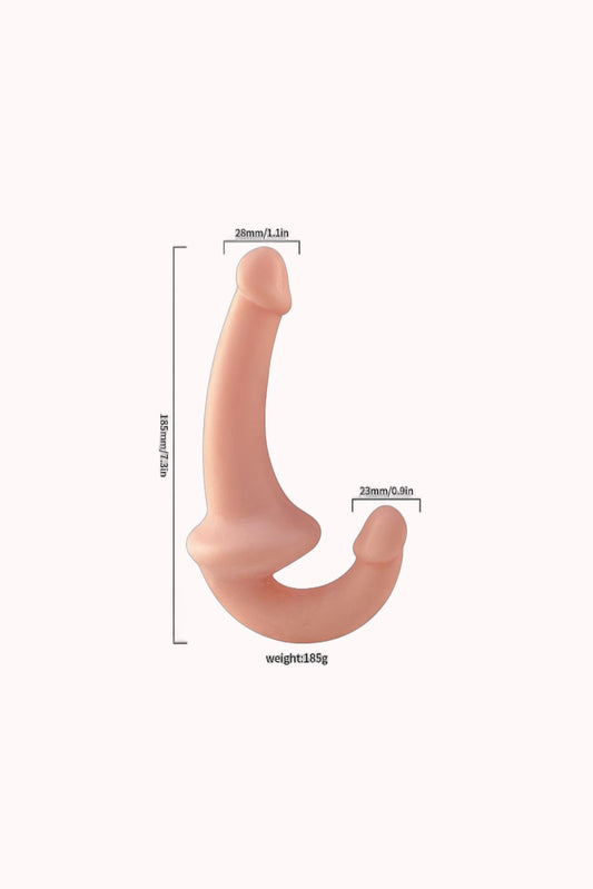 Pênis Realístico de Casal 2 – 14,5 x 3,4 cm – Doce Malícia