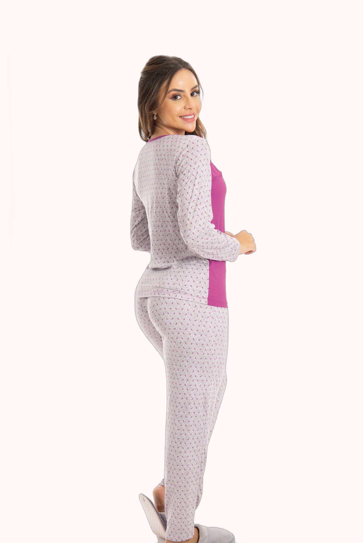 Pijama Longo Feminino em Suede Lily Odalisca – Doce Malícia