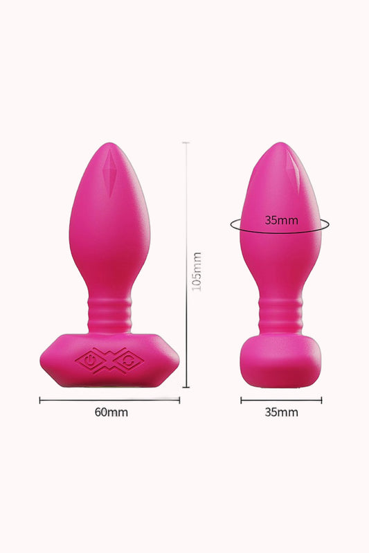Plug Anal com Vibro e Rotação – À Longa Distância por APP – Doce Malícia