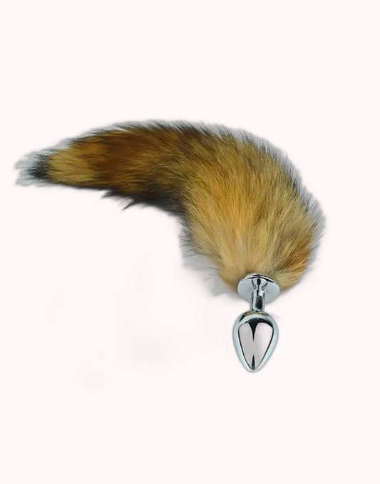 Plug Anal Rabo de Raposa – Plug Tamanho P com Rabo 25 cm – Doce Malícia