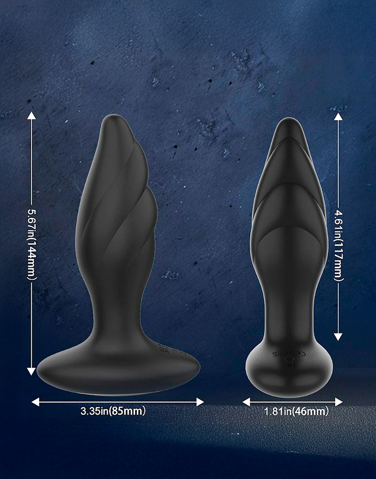Plug Anal de Silicone com em Preto – Doce Malícia