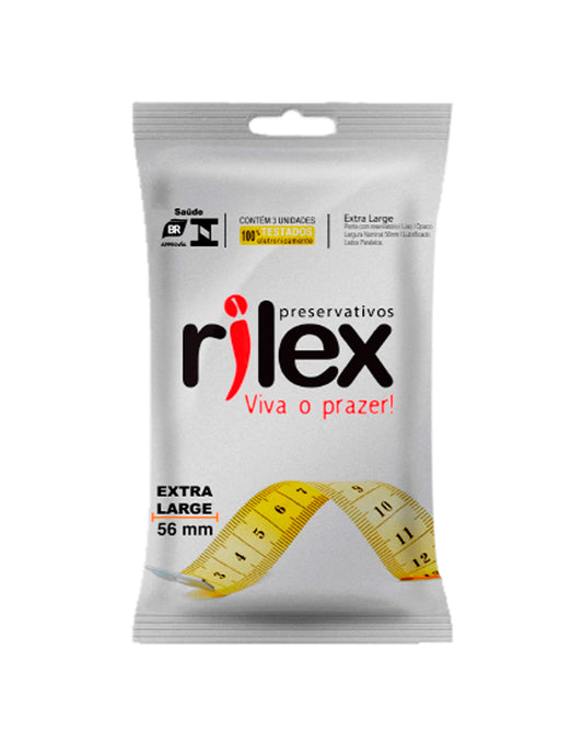 Preservativo Rilex Sachê com 3 Unidades em Quantidade – Doce Malícia