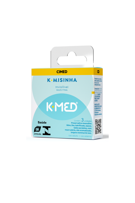 Preservativo K-Med K-Misinha Invisível – em Quantidade – Doce Malícia