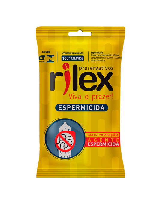 Preservativo Rilex Sachê com 3 Unidades em Quantidade – Doce Malícia