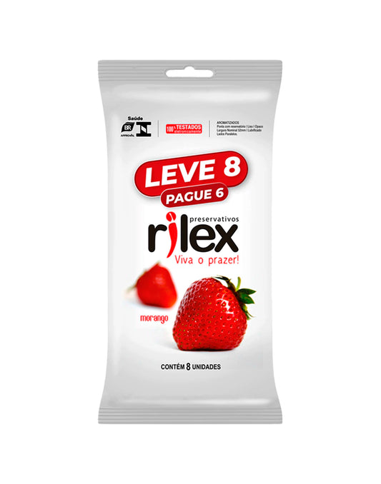 Preservativo Rilex Morango – Leve em Quantidade – Doce Malícia