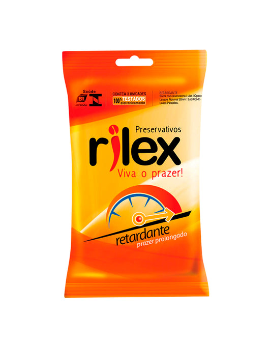 Preservativo Rilex Sachê com 3 Unidades em Quantidade – Doce Malícia