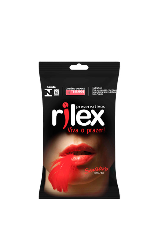 Preservativo Rilex Sachê com 3 Unidades em Quantidade – Doce Malícia