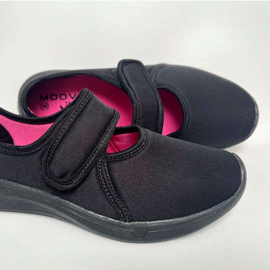 Tênis Sapatilha Feminino Calce Fácil Confortável Preto – Doce Malícia