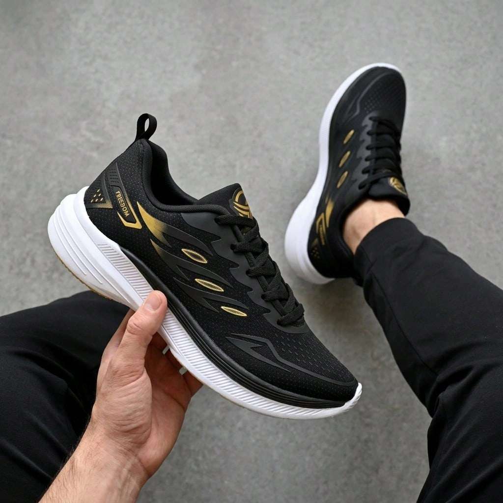Tênis Feminino Esportivo Caminhada Academia Preto – Doce Malícia