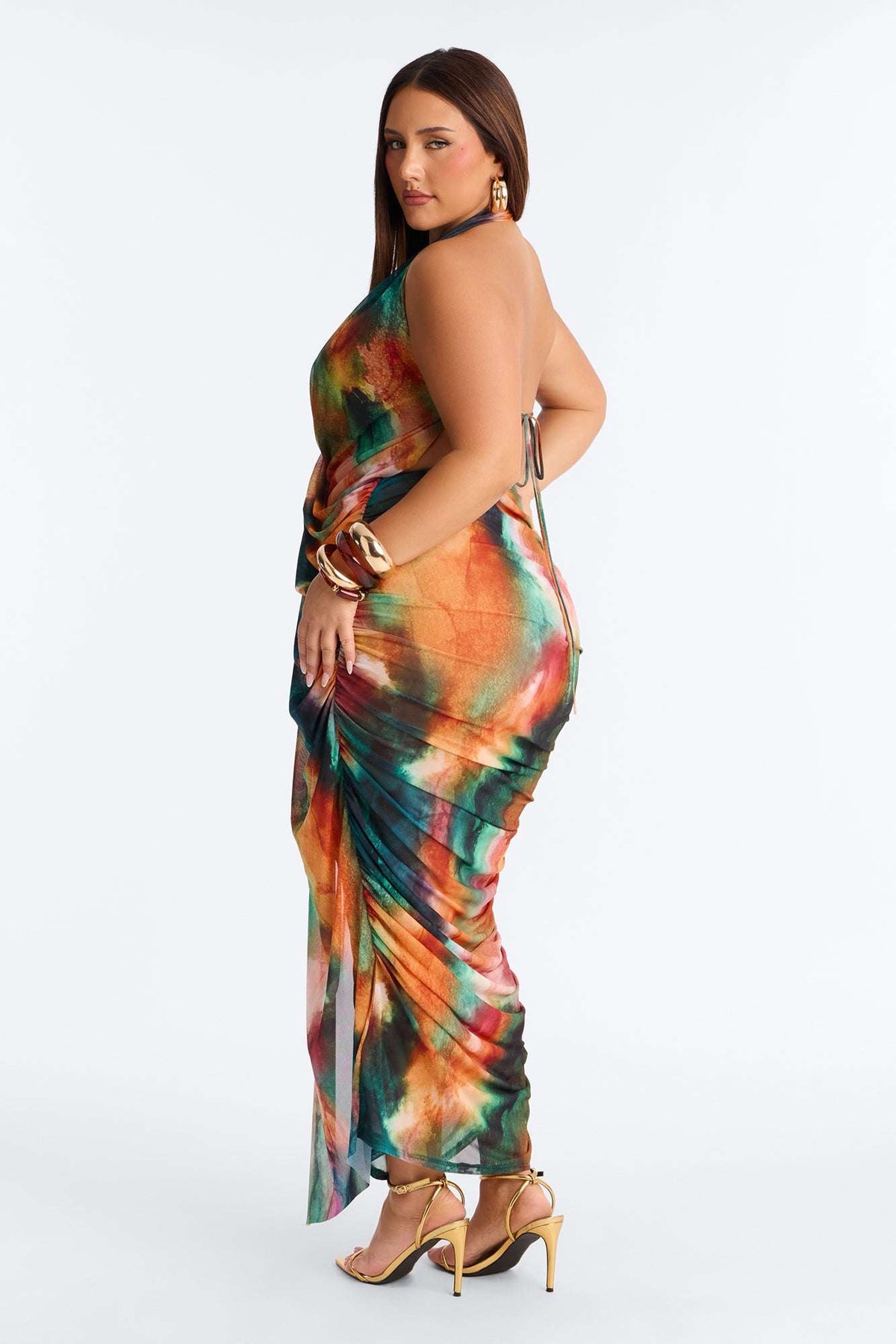 Vestido Feminino Estampado Longo Frente Única – Doce Malícia