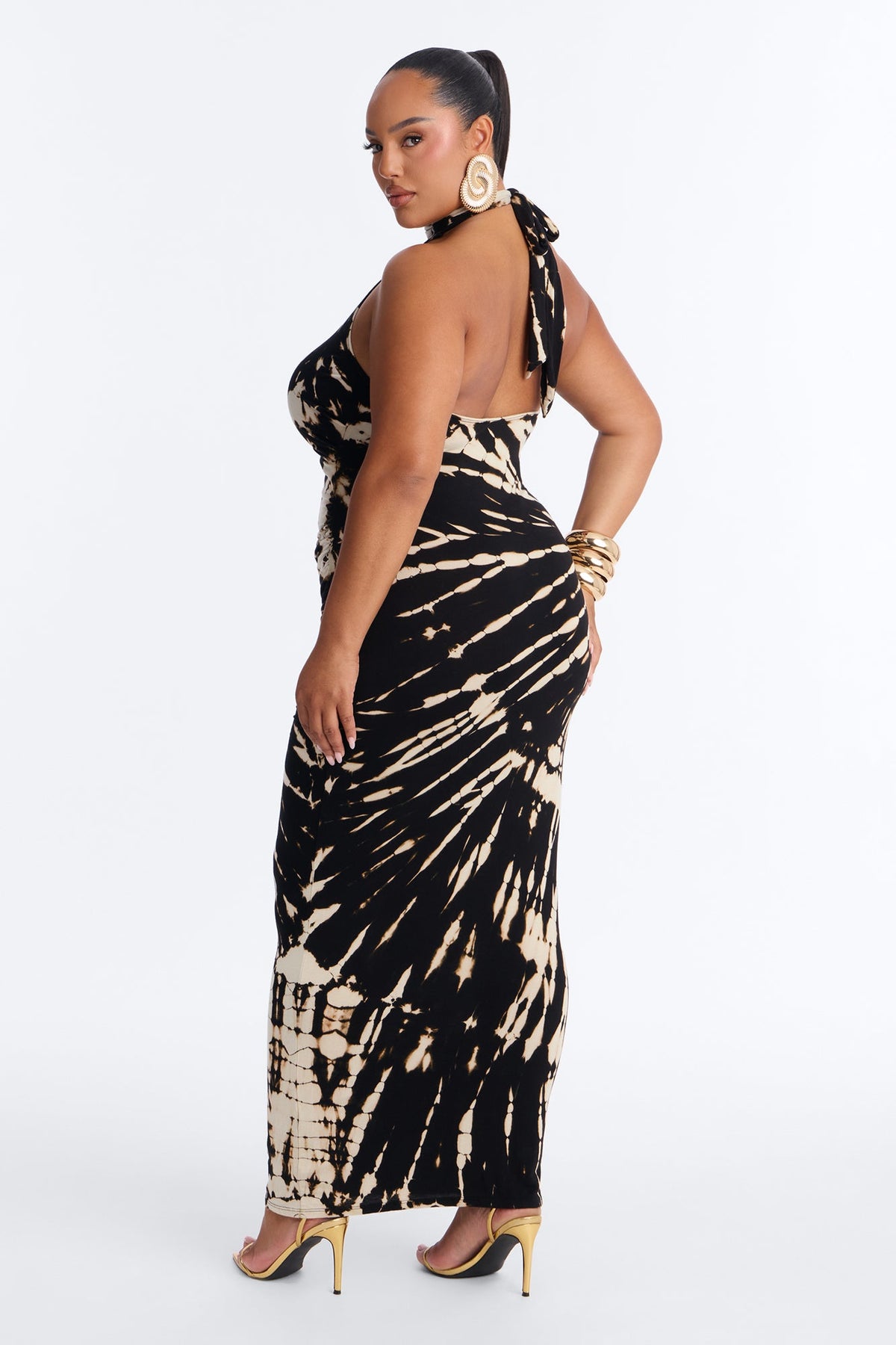 Vestido Feminino Longo Frente Única Preto – Doce Malícia