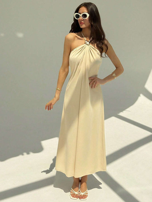 Vestido Feminino Longo Plissada – Doce Malícia