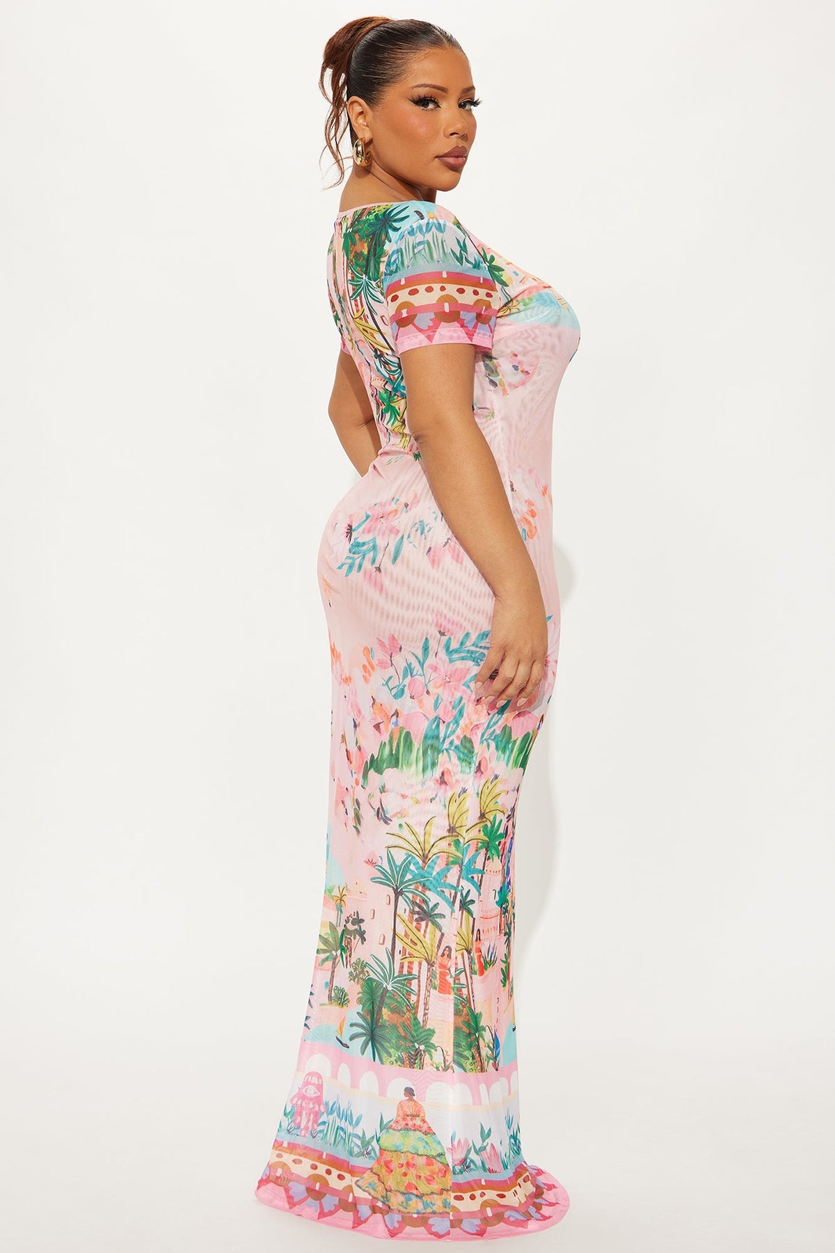 Vestido Feminino Longo Tule Rosa – Doce Malícia