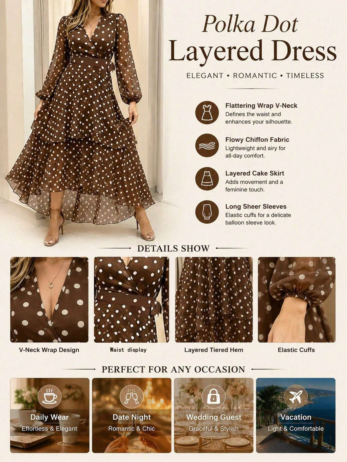 Vestido Feminino Manga Longa Longo – Doce Malícia
