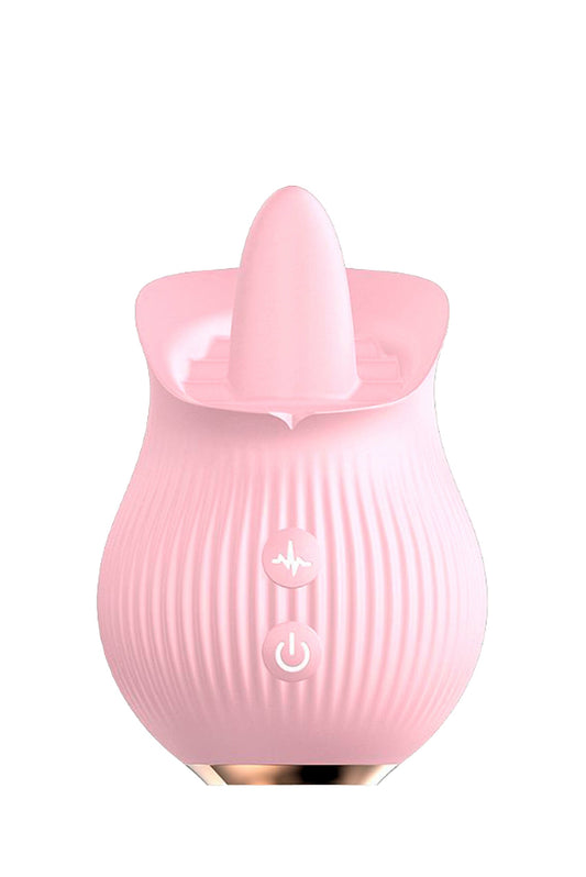 Vibrador em Silicone Recarregável – em rosa – Doce Malícia